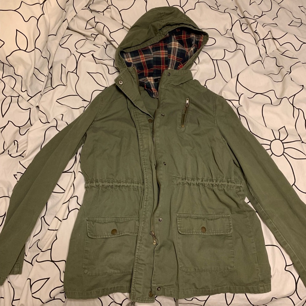 Charlotte Russe Army Green Utility Coat Large